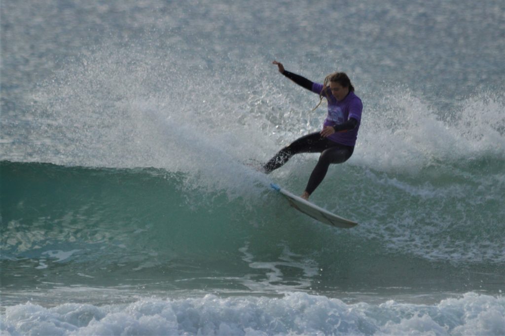 Jasmin Sampson at the Bay Area Boardriders 5th Comp of 2019 out at One Mile Point.